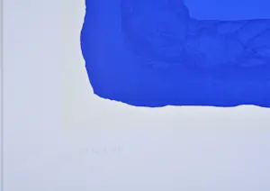 Bram Bogart - Blauw - Kleurenzeefdruk, gesigneerd, 55x42 cm, 1975 kopen? Bied vanaf 850!