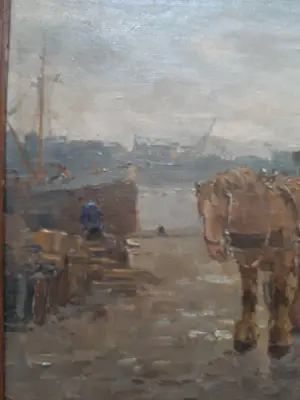 Cor Noltee - Pferd mit Wagen am Hafen kopen? Bied vanaf 2200!