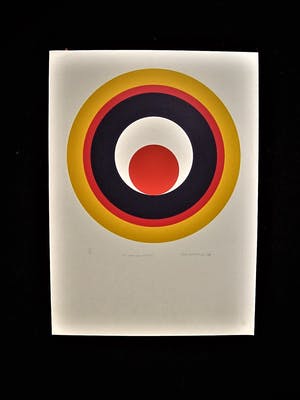 Rob Schotman - Intrigerend jaren 60 PoP Art Litho - Circum-Centrisch - gesigneerd /oplage 50 ex kopen? Bied vanaf 38!