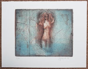 Noriko Ogawa - Naakt, aquatint ets kopen? Bied vanaf 40!