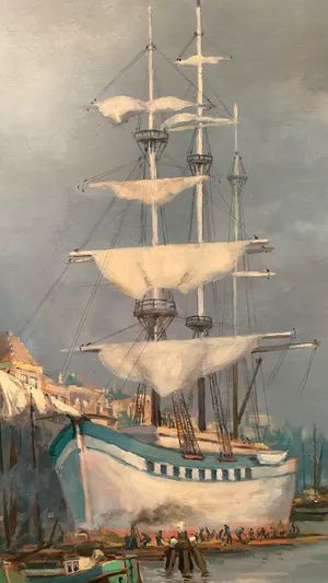 Martin van Waning - Gezicht op Dordrecht kopen? Bied vanaf 1250!