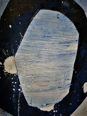 Harm van Ee - Bijzonder geabstraheerd miniatuur object / olieverf(je) "Portret" gesigneerd kopen? Bied vanaf 20!