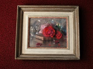 Niet of onleesbaar gesigneerd - omstreeks 1930 - gesigneerd Pastel - Stilleven "Rozen op boek" kopen? Bied vanaf 10!