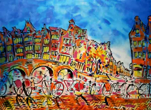 Elva Polyakova - Evening in Amsterdam + 3 schilderijen kaufen? Bieten Sie von 225!