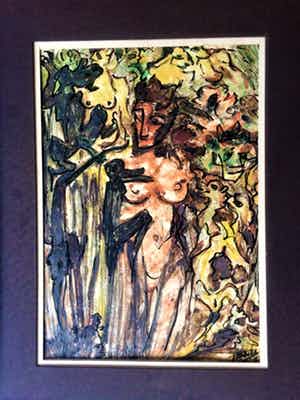 Jos Mous - expressionistische naakte figuren verkocht voor € 139!