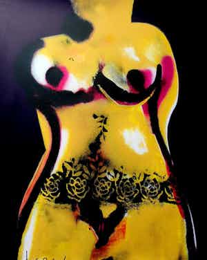 Herman Brood - Grote zeefdruk: Torso (laatste exemplaar) verkocht voor € 395!