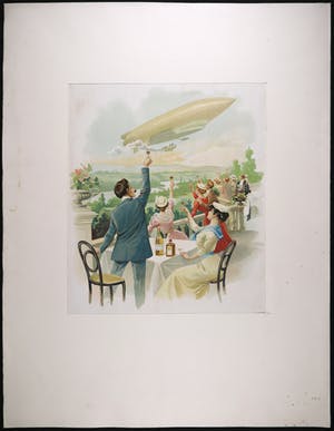 Curiosa - Litho voor reclameaffiche, door Haberer, Douin & Jouneau kopen? Bied vanaf 35!