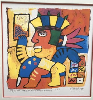 Clemens Briels - Gesigneerde zeefdruk ,zonder titel kopen? Bied vanaf 40!