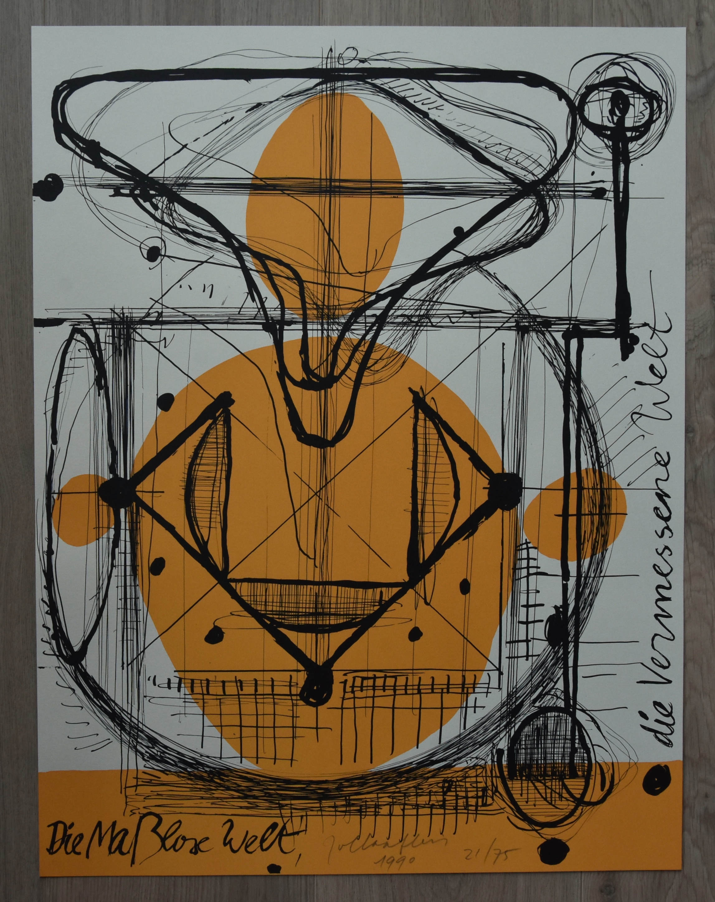 Joost van Haaften - #DIE MA BLOSE WELT# litho , gesigneerd/genummerd, mint kopen? Bied vanaf 40!