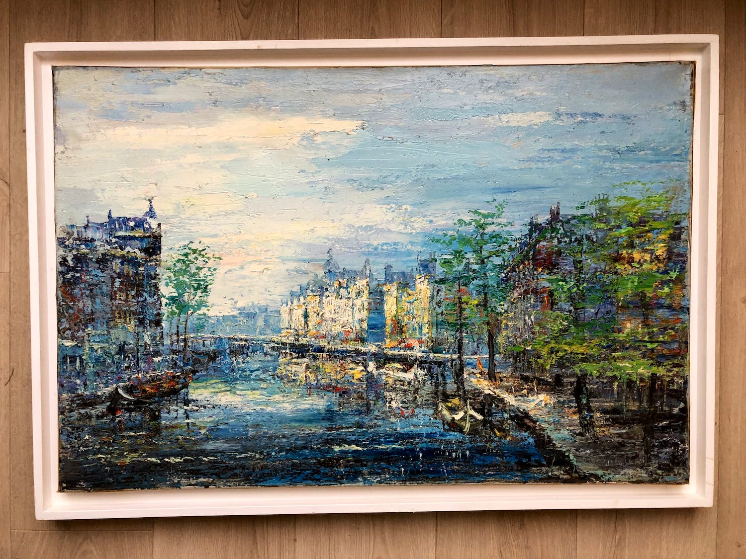 Arnoldus Oldenhave - GEZICHT OP AMSTERDAMSE GRACHT verkocht voor € 215!