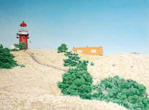 Frans Room - Vuurtoren Vuurduin Vlieland verkocht voor € 50!