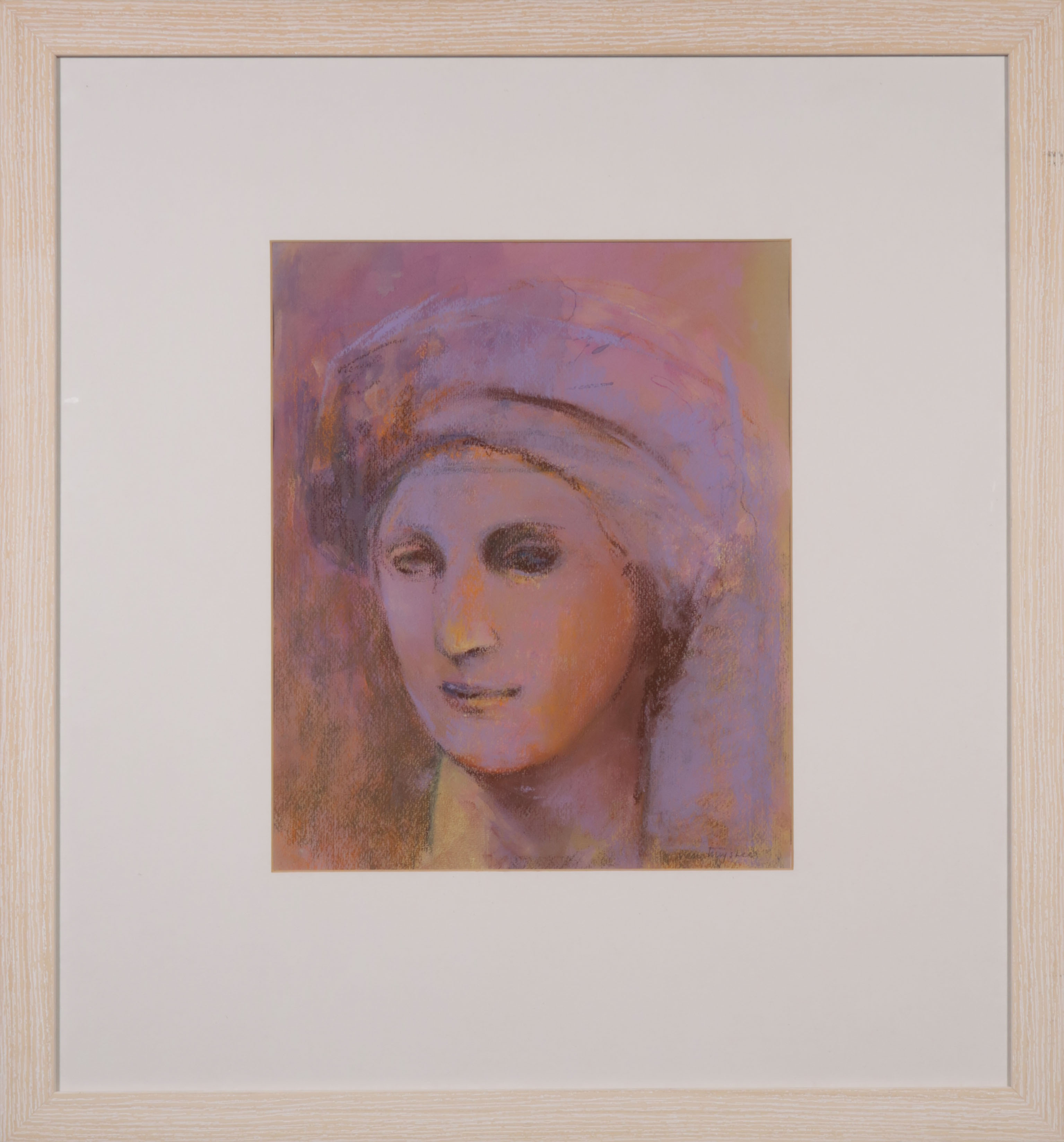 Bea van Huystee - Aquarel en Krijt op papier, Orakel I - Ingelijst kopen? Bied vanaf 35!