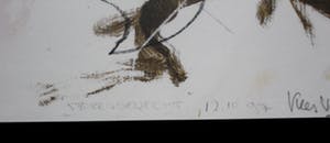 Kees Verkade - ingelijste litho: Stierengevecht - 1997 (groot) kopen? Bied vanaf 225!