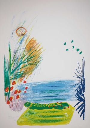 Pieter Defesche - Litho, Z.T. Landschap kopen? Bied vanaf 1!