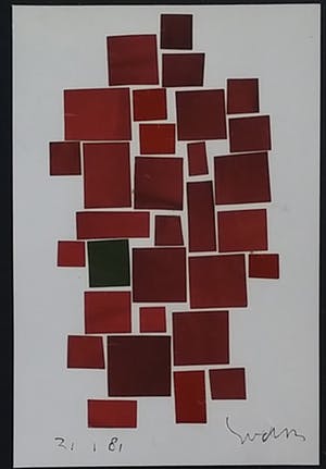 Siep van den Berg - collage op papier kopen? Bied vanaf 125!