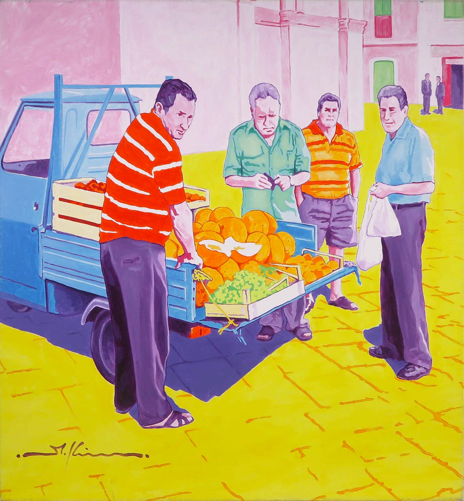 Marco Kooiman - Olieverf op doek, Fruttarolo (Groot) verkocht voor € 1!