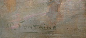 Niet of onleesbaar gesigneerd - P.Fontaine 20e eeuw Frans stadsgezicht kopen? Bied vanaf 10!