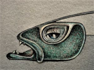 Niet of onleesbaar gesigneerd - Galerie Hofstee Frankfurt - Magisch Realisme handgekleurde Ets - gesigneerd kopen? Bied vanaf 10!