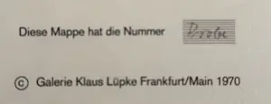 Günther Uecker - Gesigneerde Zinc cliché uit "Leibbeschreibung eines Nagels", fraai ingelijst kopen? Bied vanaf 890!