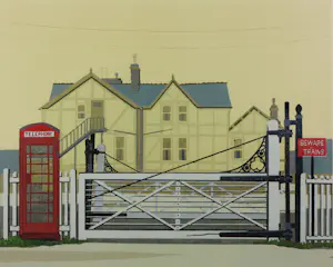 Johan Timmers - Zeefdruk op papier, Wales 1977 - Ingelijst kopen? Bied vanaf 35!