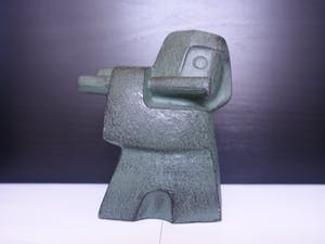 Niet of onleesbaar gesigneerd - Kubistisch gesigneerd beeldje van fluitspeler kopen? Bied vanaf 1!