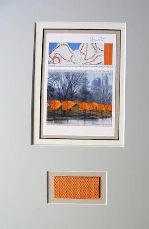 Christo - Project " The Gates " Central Park- NYC 2005- inc. stofmonster - handgesigneerd kopen? Bied vanaf 1!