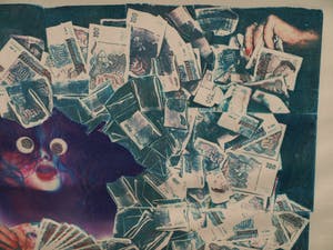 Lieve Prins - Digitale / Copy-art , Geld – ingelijst – 1984 kopen? Bied vanaf 1!