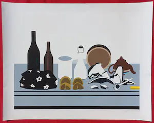 Rudi van de Wint - Stilleven, zeefdruk (groot) kopen? Bied vanaf 40!