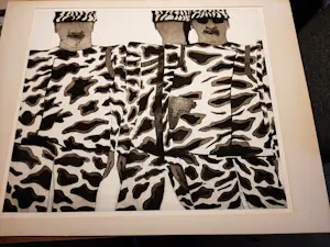 Kees Spermon - Ets/Aquatint, titel "Soldaten ". kopen? Bied vanaf 35!