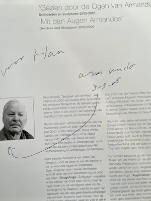 Armando - 3 boeken + 3 gesigneerde catalogussen + gesigneerd T-shirt+ bord kopen? Bied vanaf 75!