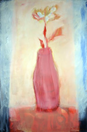 Marieke Thomassen - Acryl op doek, Bloemen - Lentevaas (Groot) kopen? Bied vanaf 100!