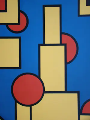 Dirk Koning - Constructieve Compositie - 1970 - Originele zeefdruk gesigneerd en genummerd kopen? Bied vanaf 100!