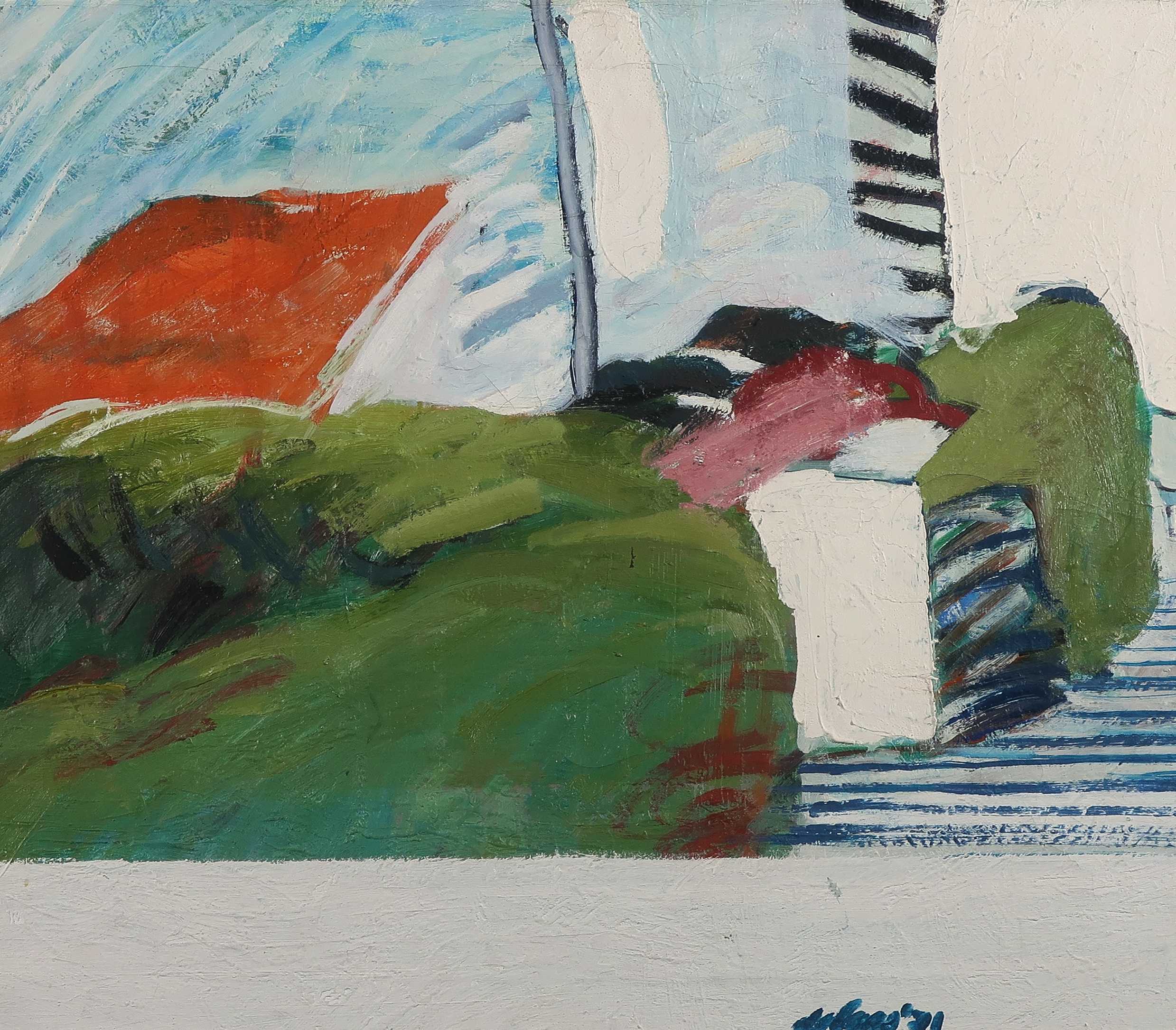 Toon de Haas - Olieverf op doek, Landschap - Ingelijst kopen? Bied vanaf 1!