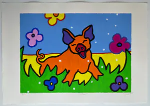 Shunyam - handgesigneerde zeefdruk | 'Arthur' | 1993 kopen? Bied vanaf 1!