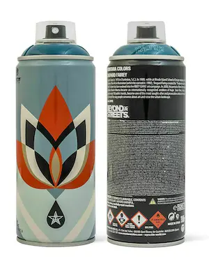 Shepard Fairey - MTN Spaypaint can "Lotus" kopen? Bied vanaf 50!