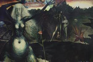 Ernst Fuchs - Gertrude Baschnegger vor dem Lebensbaum - gesigneerde giclee, 2012 kopen? Bied vanaf 40!
