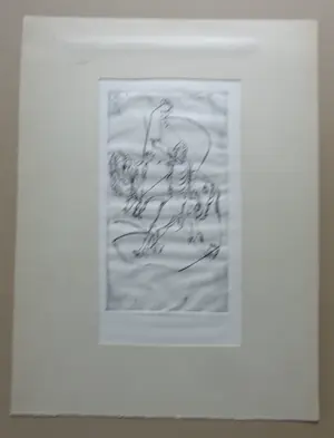 Arthur Spronken - FIGURATIE / ZW-W ETS / 43x32cm / SIG / PASSE-PARTOUT kopen? Bied vanaf 75!