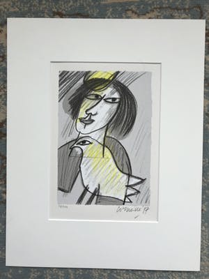 Corneille - Vrouw met vogel kopen? Bied vanaf 180!