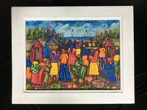 Paul Permeke - [Straat/marktscène bij het water]. kopen? Bied vanaf 300!