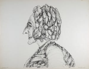 Henri Plaat - Inkttekening, Damesportret kopen? Bied vanaf 1!