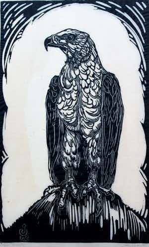 Jan Schonk - Adelaar verkocht voor € 200!