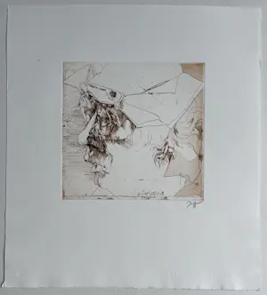 Horst Janssen - Gruss der Griffelkunst - Signierte Original Farbradierung 1980 - Selbstportrait kopen? Bied vanaf 190!
