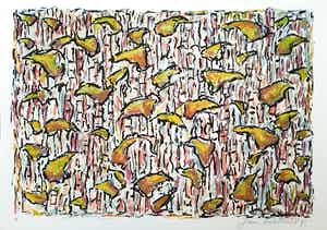 Jan Wolkers - Winterbeelden X - zeefdruk - 1995 - gratis verzending verkocht voor € 250!