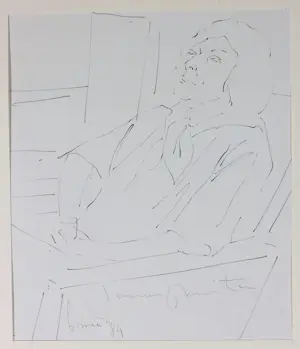 AcheterJanus Nuiten - Verschillende technieken, Lot van 40 schetsen van figuren? Enchérissez de 60!