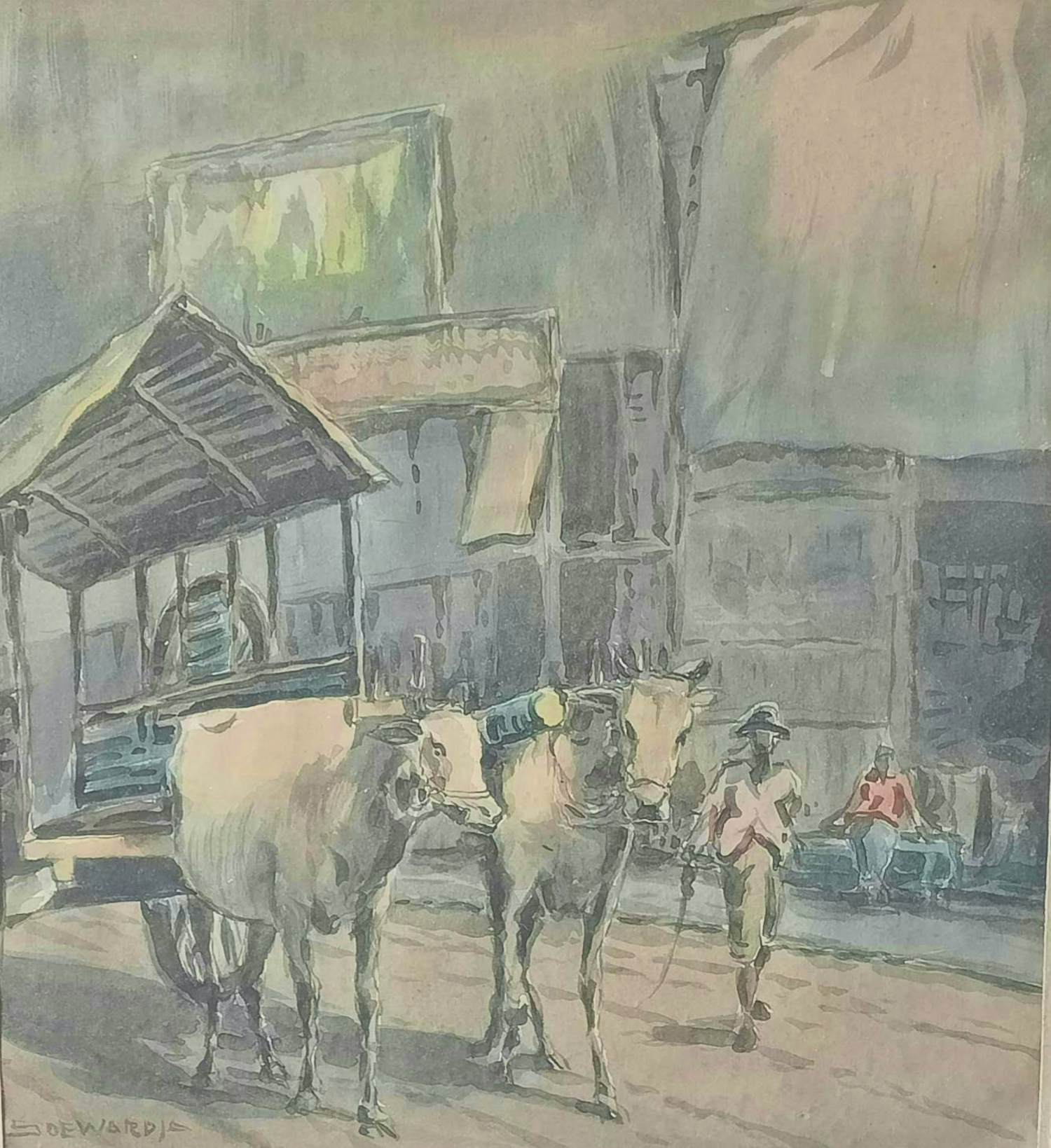 Soewardja - Aquarel Indonesië Runderen kopen? Bied vanaf 45!