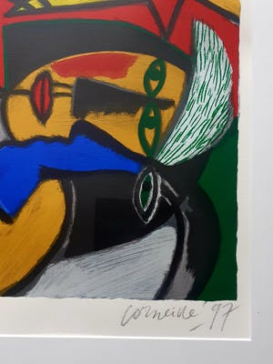 Corneille - " Les trois Etoiles" zeer grote zeefdruk!! kopen? Bied vanaf 425!