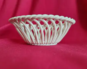 Porseleinfabriek Herend - Handgemaakt gevlochten mandje, porselein kopen? Bied vanaf 35!