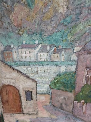 Jacobus Doeser - Z.T. Frans berglandschap -groot- kopen? Bied vanaf 1!