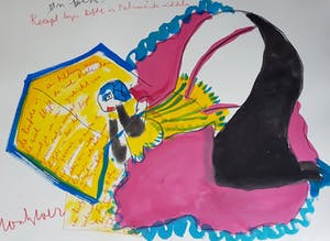 Anton Heyboer - een boek lezen - gemende techniek, handgesigneerd kopen? Bied vanaf 249!