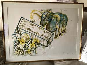 Lucebert - Zonder titel verkocht voor € 150!